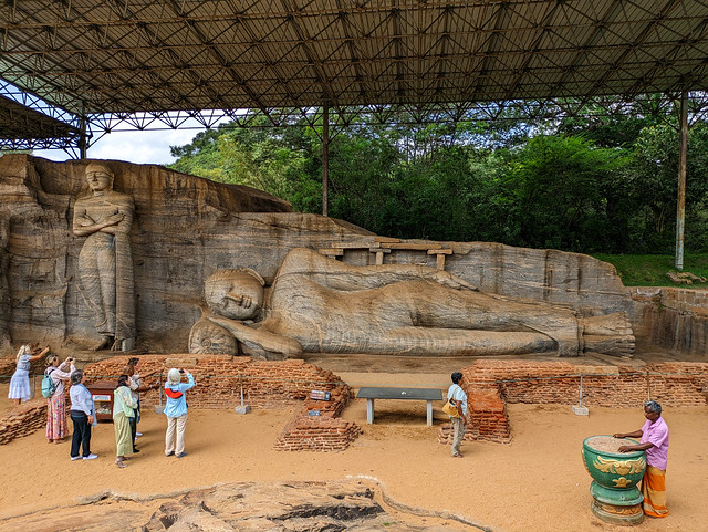 Rock Temple with Buddha Carvings - Ancient City of Polonnaruwa, Sri Lanka