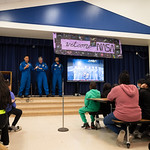 Expediton 69 Postflight Visit to Rolling Terrace Elementary School (NHQ202403220012) NASA astronauts Frank Rubio, left, and Stephen Bowen and UAE (United Arab Emirates) astronaut Sultan Alneyadi speak to students at Rolling Terrace Elementary School, Friday, March 22, 2024, in Takoma Park, Maryland. Bowen and Alneyadi spent 186 days aboard the International Space Station as part of Expedition 69; while Rubio set a new record for the longest single spaceflight by a U.S. astronaut, spending 371 days in orbit on an extended mission spanning Expeditions 68 and 69.  Photo Credit: (NASA/Joel Kowsky)
