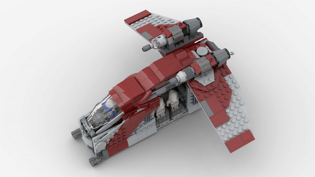 Republic Gunship Midi Scale - Alternate Build of 75362 Ahsoka Tano's T-6 Shuttle