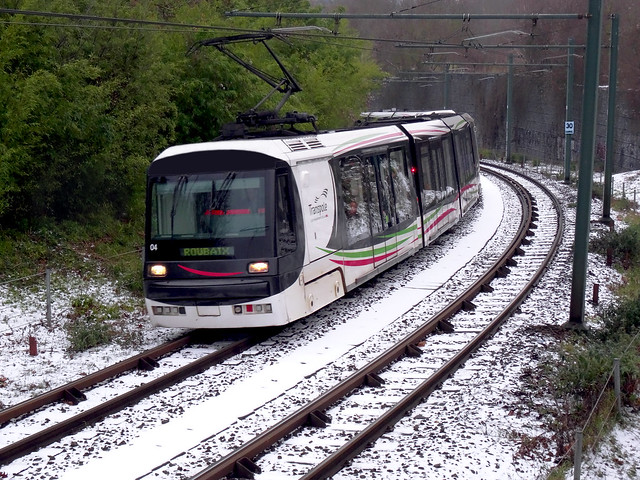 ❄ Tramway de Lille sous la neige ❄