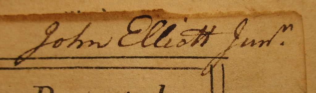 Penn Libraries BX7791 .F54 1766: Inscription
