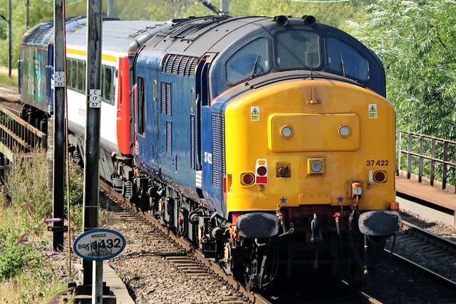 57007 t&t 37422 Broxbourne Jn 150816 (5Z37 - away)