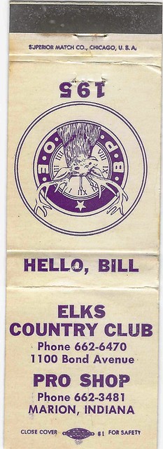 Marion Matchbook-Elks Country Club