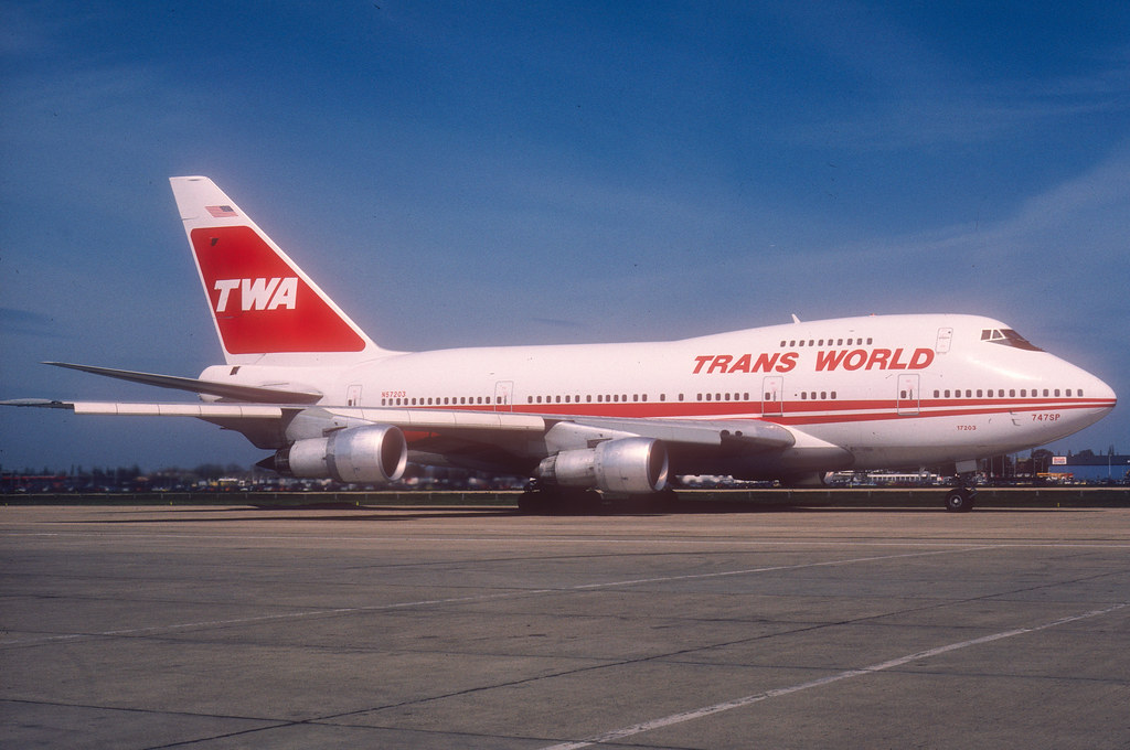 TWA Boeing 747SP-31; N57203@LHR, April 1985