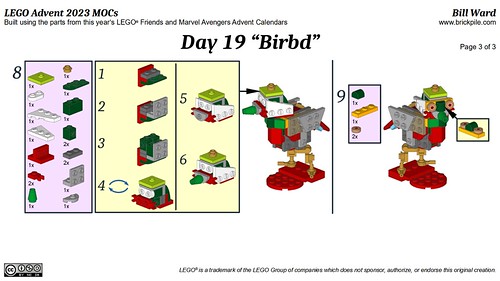 Birbd MOC Instructions p3 (LEGO Advent 2023 Day 19)