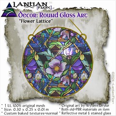 Stained Glass Art - Flower Lattice - Wanderlust Sale!