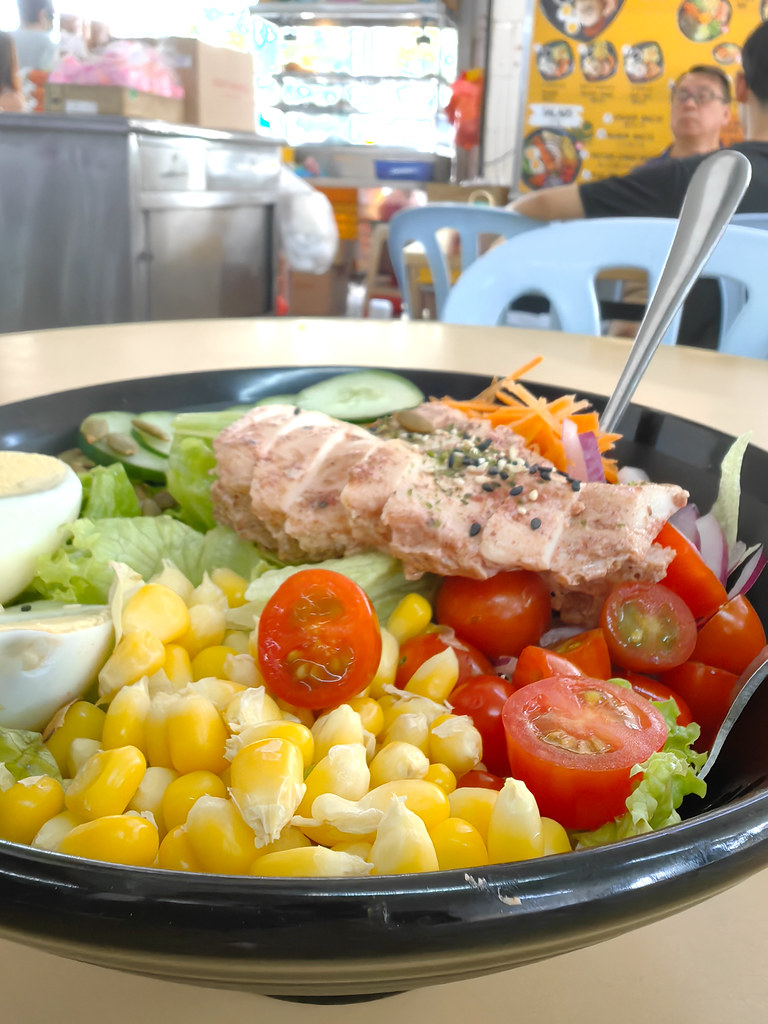 燉雞肉沙拉 Chicken Salad rm$12 @ The Real Foods Stall in 美食茶餐室 Meisek USJ14