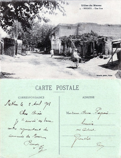 Villes du Maroc - Meknès - Une Rue - 1918
