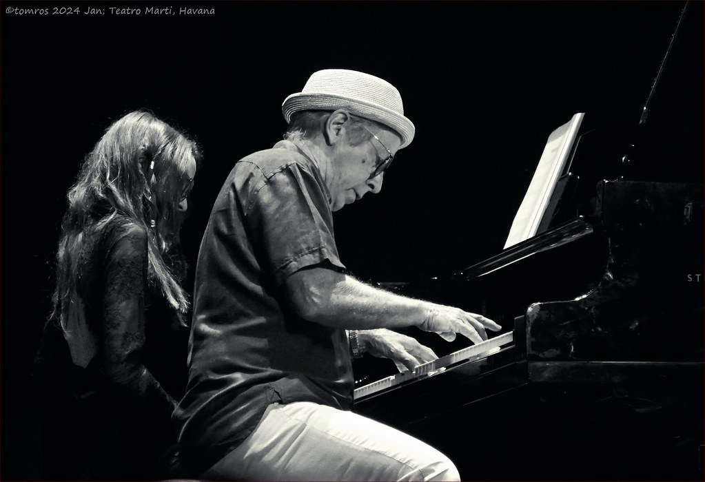 Ernan López Nussa with Roxy Morales at Havana Jazz Festival 2024.