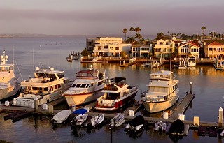 Sunset South California Crown Island San Diego