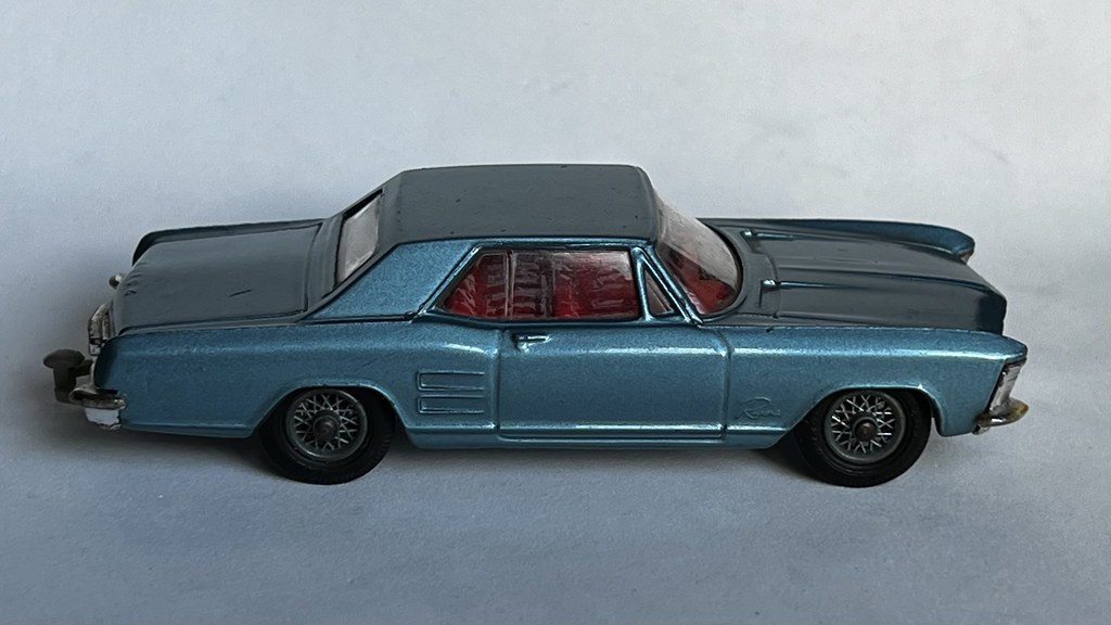 Corgi Toys - Number 245 - Buick Riviera - Metallic Blue - Miniature Diecast Metal Scale Model Motor Vehicle