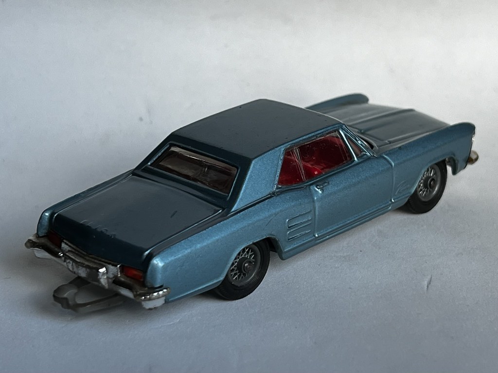 Corgi Toys - Number 245 - Buick Riviera - Metallic Blue - Miniature Diecast Metal Scale Model Motor Vehicle