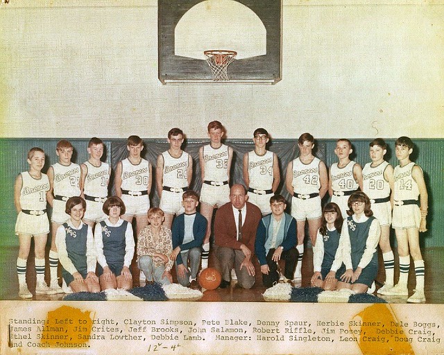 Walkersville High School Basketball Team 1968