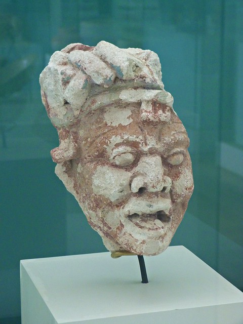Rostro con tocado. Plaza Pom, Dzibanché, Q. Roo. Museo Maya de Cancún 🇲🇽