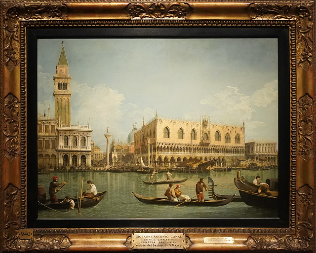 Bacino di San Marco from Puntana della Dogana by Canaletto, Pinacoteca di Brera (Milan)