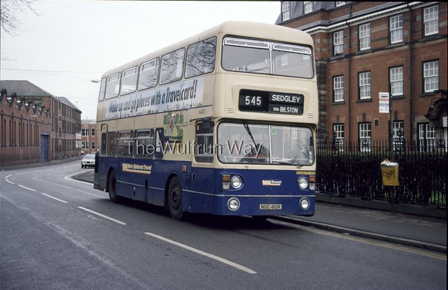 WMT 6410, Vicarage Road, Wolverhampton, 1988