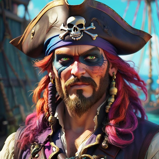 pirate portrait