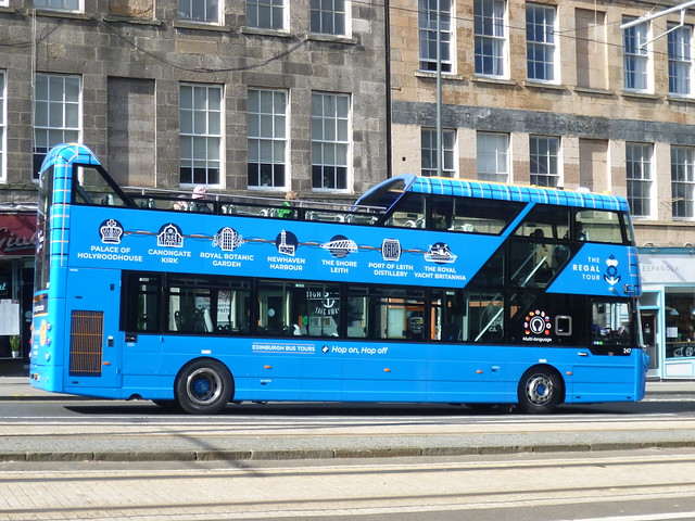 Rebranded tour - Lothian 247 on Leith Walk, Edinburgh.
