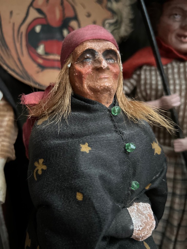 Closeup of Gypsy Witch fortune telling doll