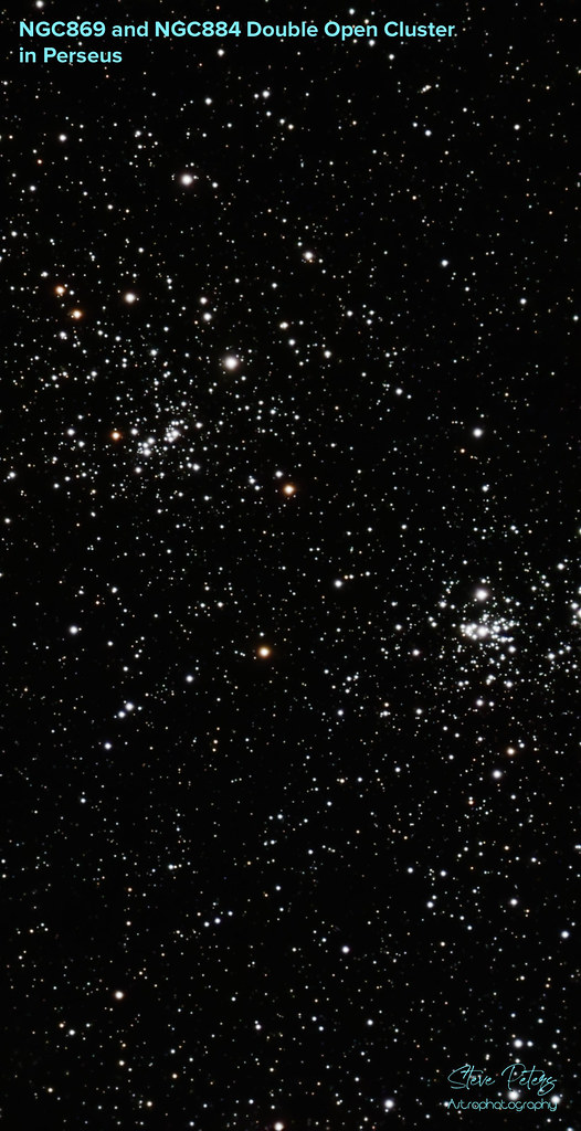 NGC869 and NGC884 Double Cluster in Perseus