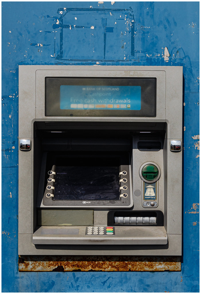 Abandoned ATM Machine - Blue, Glasgow