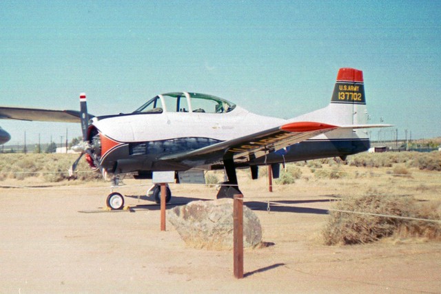 137702 North American T-28B Trojan US Army Air Force Test Centre Museum Edwards AFB