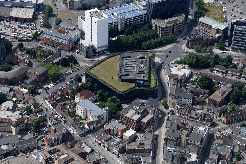 Ipswich aerial image - The Willis Towers Watson building