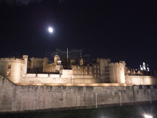 Tower of London with the Moon SWC Short Walk 57 - Illuminated River