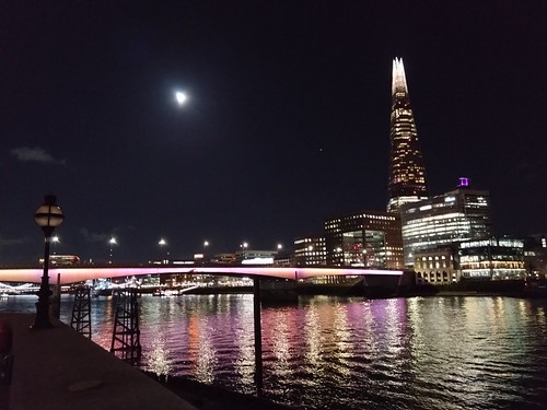 London Bridge and The Shard, from the Northbank SWC Short Walk 57 - Illuminated River