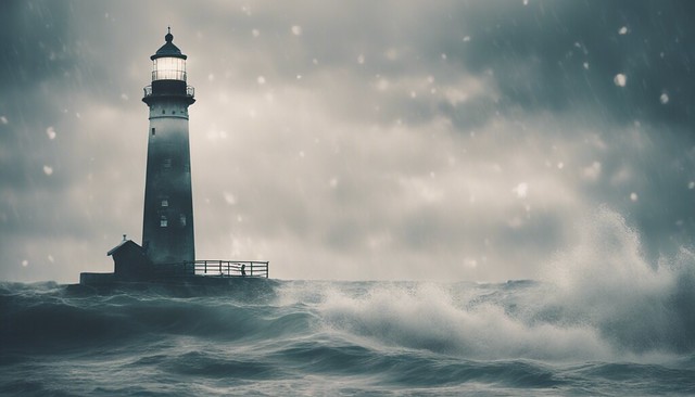 Beacon Amidst Chaos: Lighthouse Artistry
