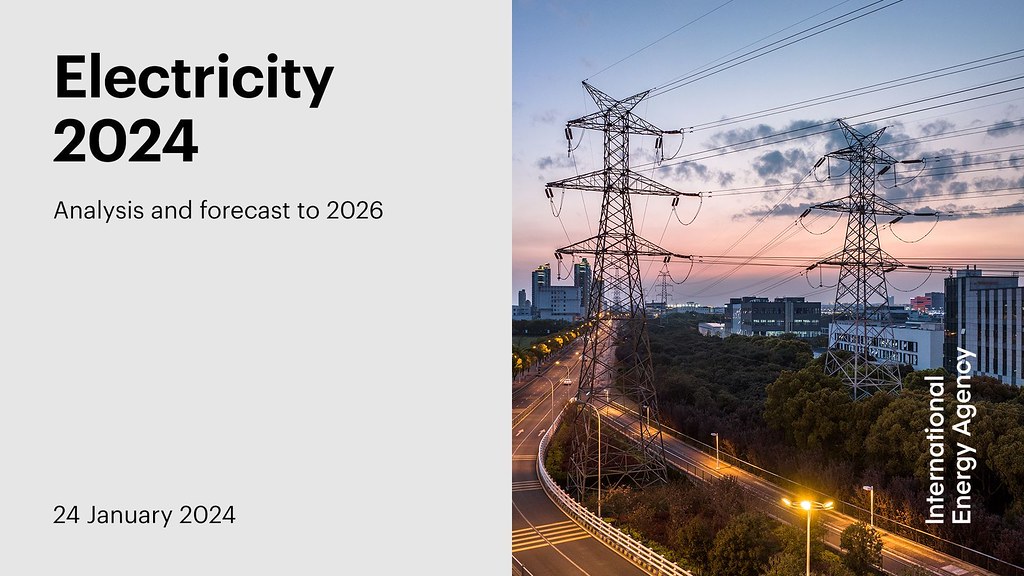 IEA發布2024電力報告，預測2024至2026年全球電力需求、供給及碳排放變化。圖片來源：International Energy Agency