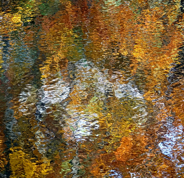 Autumn reflections at Walden Pond