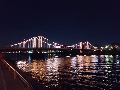 Chelsea Bridge SWC Short Walk 57 - Illuminated River