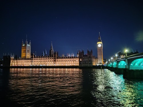 Houses of Parliament and Westminster Bridge SWC Short Walk 57 - Illuminated River