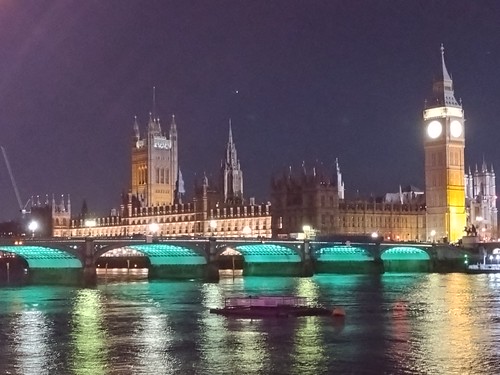 Westminster Bridge and Houses of Parliament SWC Short Walk 57 - Illuminated River