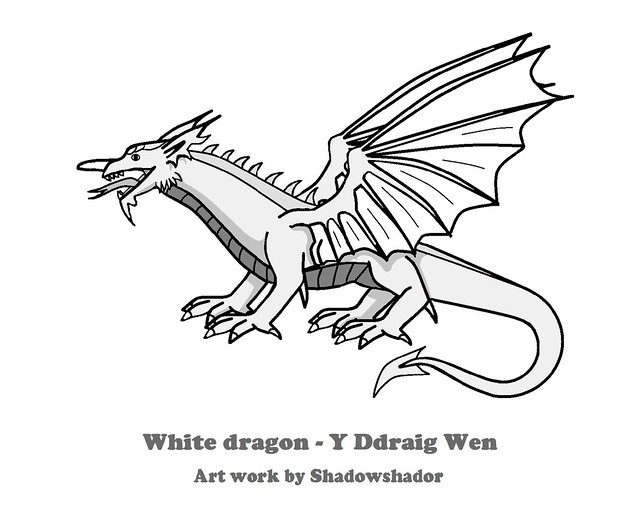 White dragon - Y Ddraig Wen