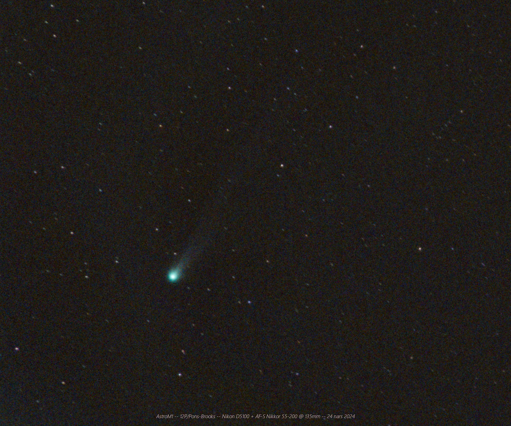 Comète 12P/Pons-Brooks - 24 mars 2024  [Explore! ⭐ March 26, 2024]
