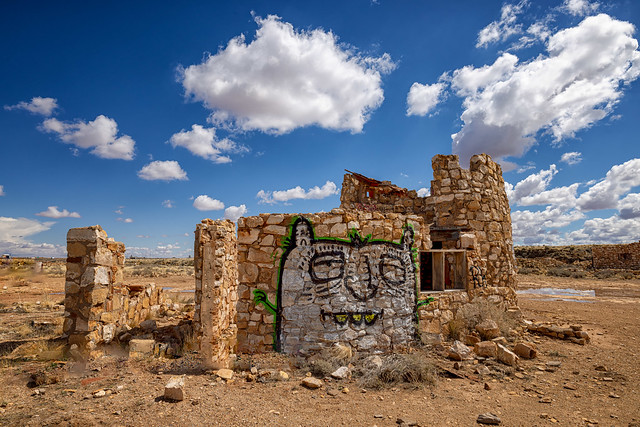 Gas Station Ruins on Route 66