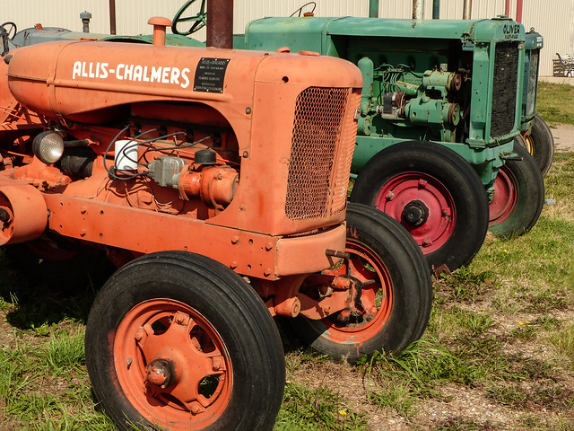 Old tractors, 2017.  Allis-Chalmers and Oliver