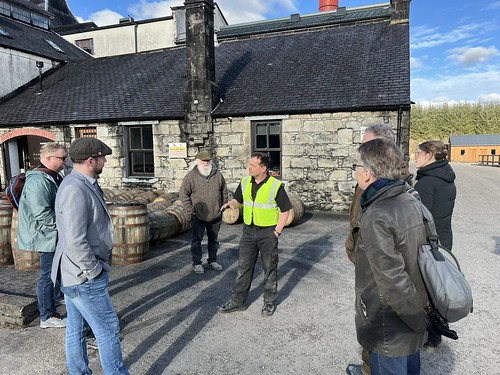 Iain giving us a tour of Knockdu Distillery