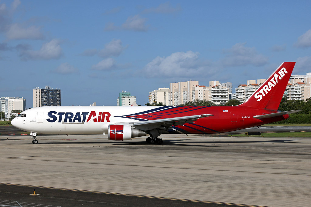 N351CM B767-300F, Strat Air, San Juan 01-31-23