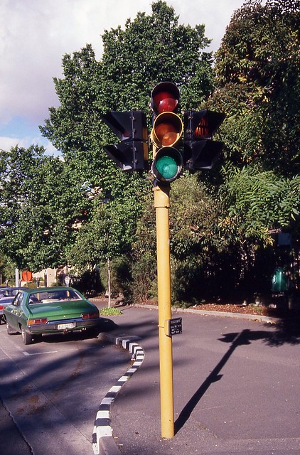 Old style traffic light, Hobart, Tasmania
