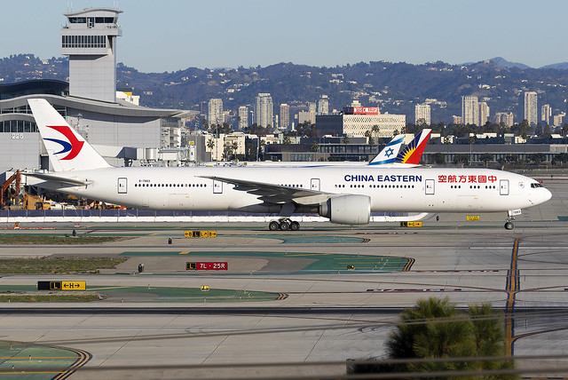 China Eastern Airlines Boeing 777-300ER B-7883 at Los Angeles Airport LAX/KLAX