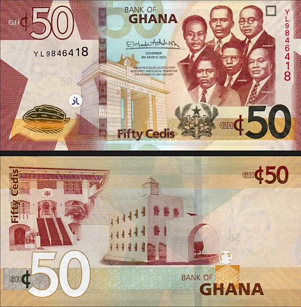 Ghana - 50 Cedis-049b-2022