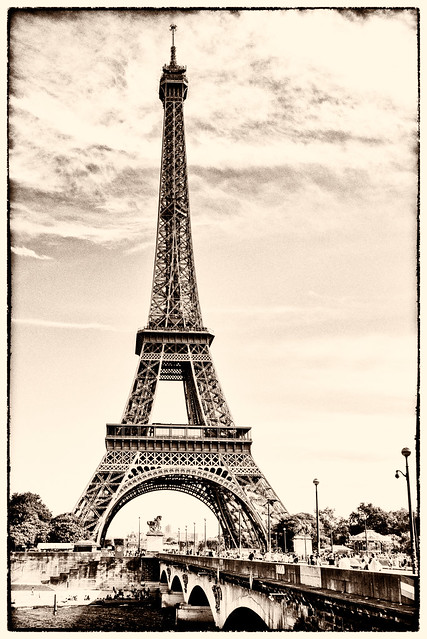 Eiffel Tower from Pont DeBiliy