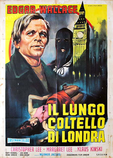 Circus of Fear aka Il Lungo Coltello di Londra Italian Movie Poster by Mario Piovano in Studio Paradiso 02