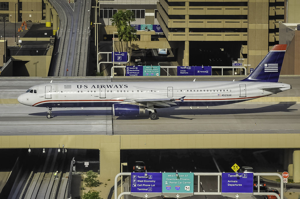 PHX | #USAirways #Airbus #A321 #N521UW | #AWP-CHR • 2014