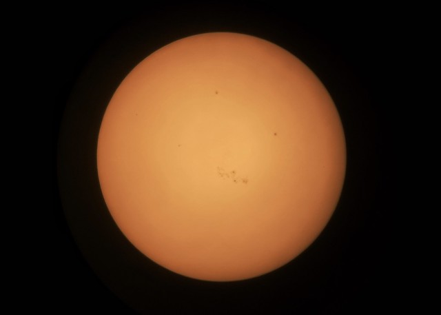 Sun & sunspots with iPhone, March 24, 2024