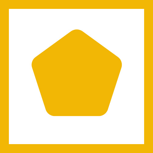 A yellow pentagon representing Ready