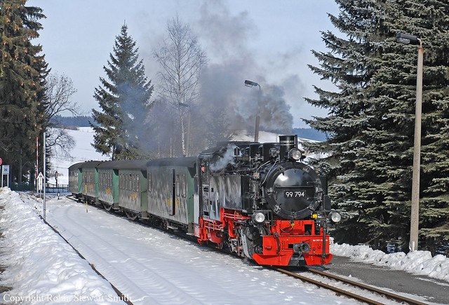 BVO 2-10-2T No 99-794 approaches Vierenstrasse Station - 4.ii.2007